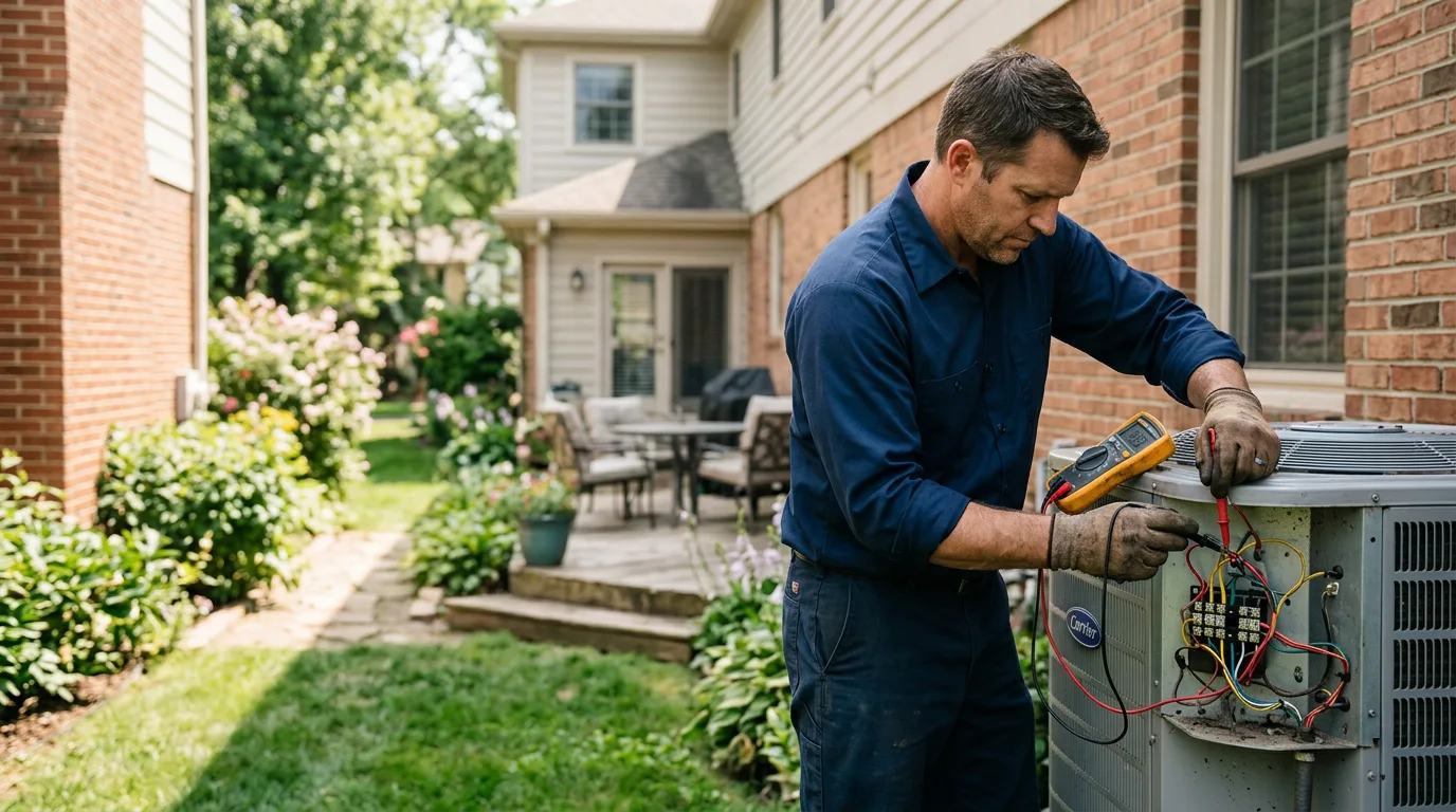 HVAC technician working near Sedona, AZ